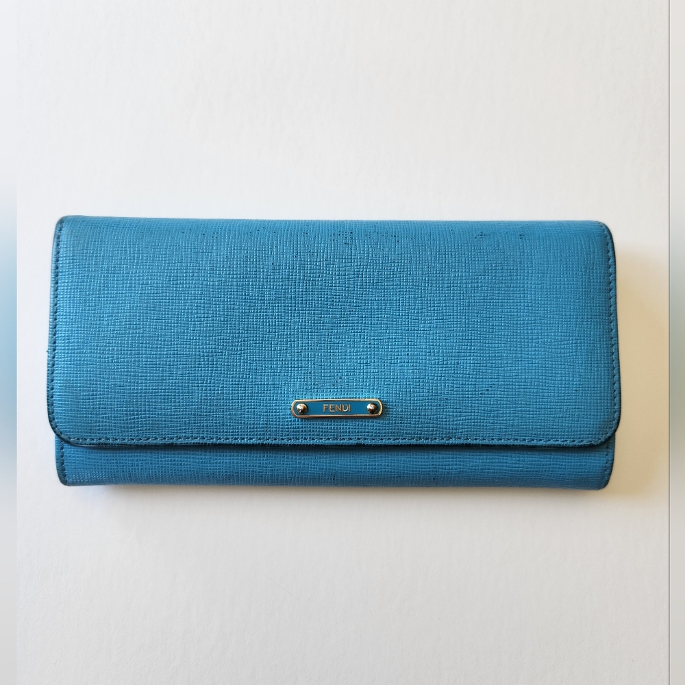 Fendi Blue Wallet